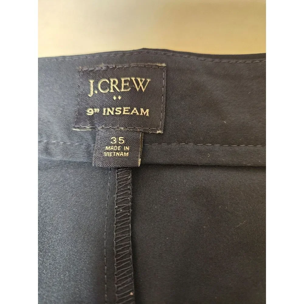 J. Crew‎ Navy Blue Polyester Shorts Size 35 Mens